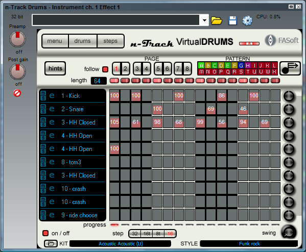 n-Track Drums