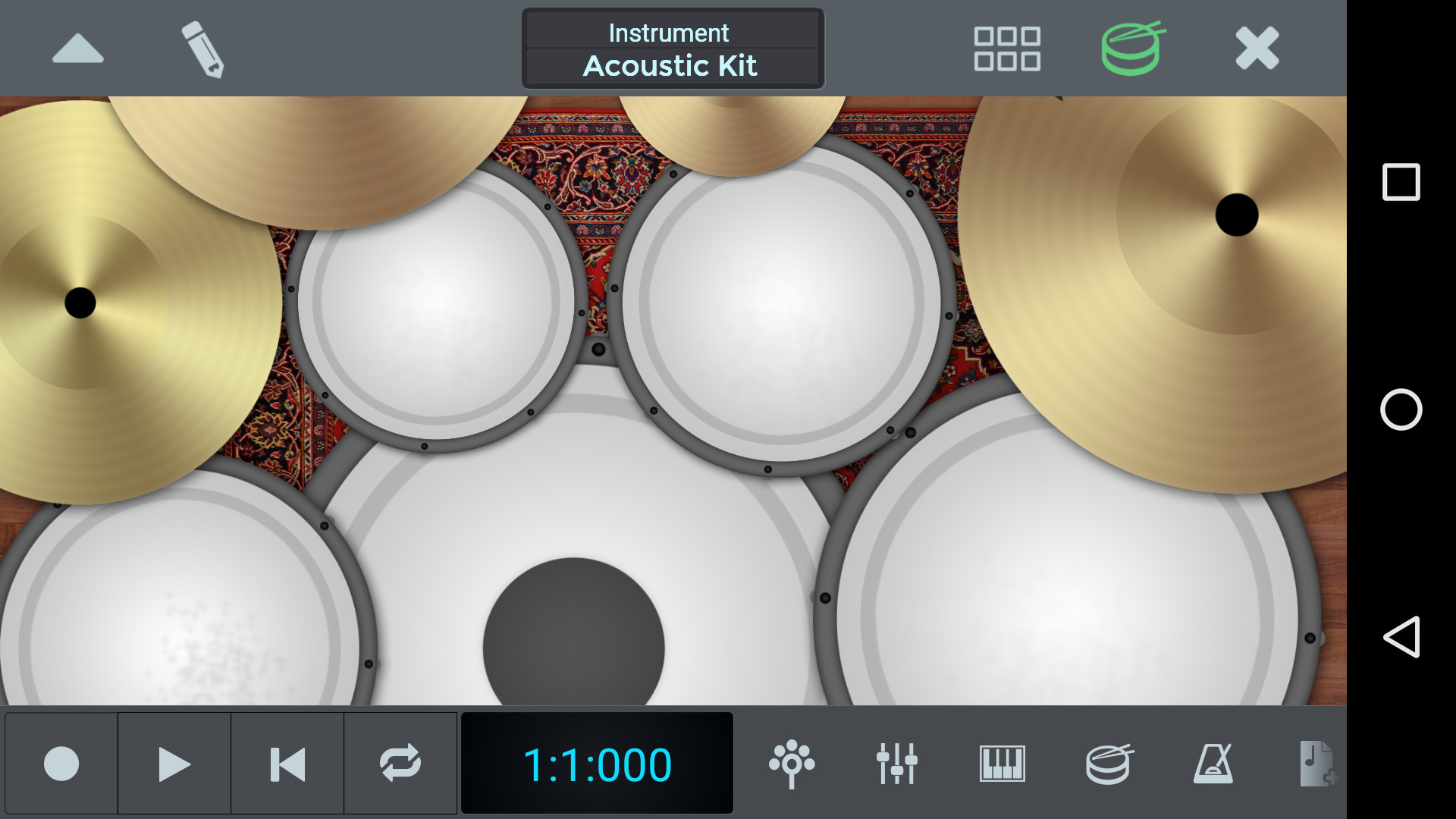 screen drum acoustic